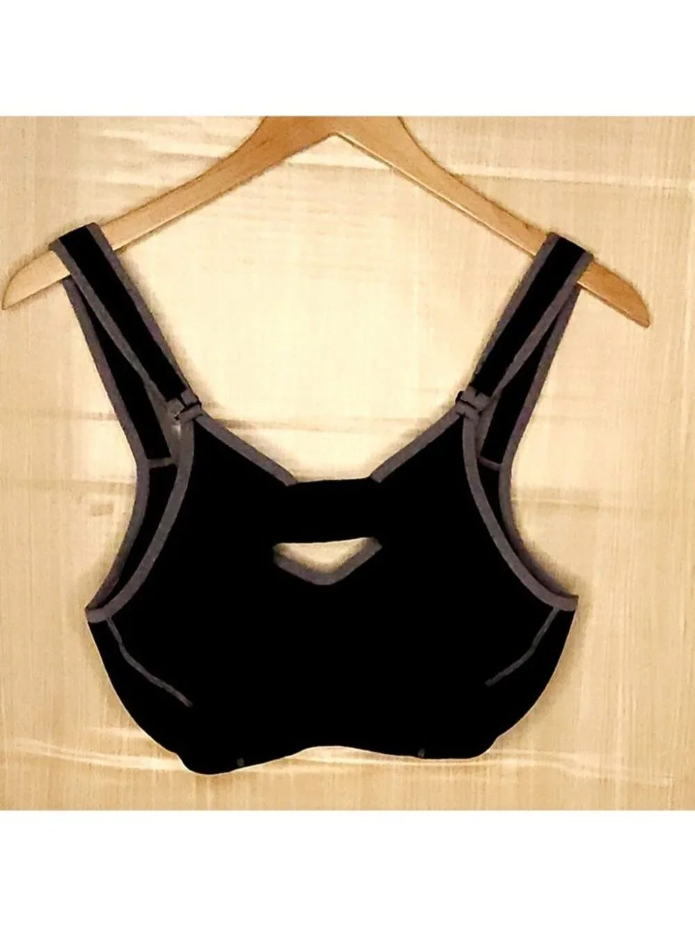 Ambrielle Womens Black Sports Bra Bundle 40D